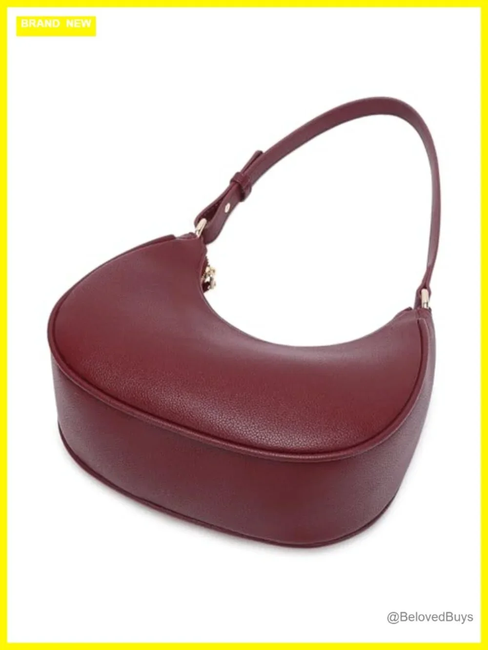 PU Leather Hobo Tote Handbag with Zipper Closure